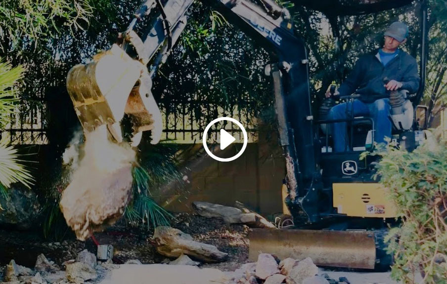 Concrete Pond Converted to Fountainscape